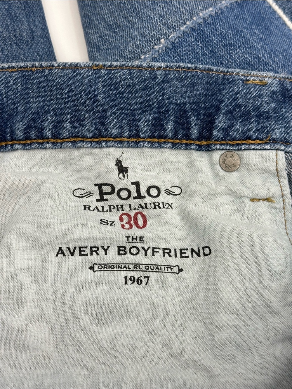 Polo Ralph Lauren Embroidered Big Pony Pocket Avery Boyfriend Patchwork Jeans - Picture 13 of 16